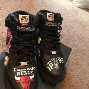 Nike supreme Air Force Ones size 12
